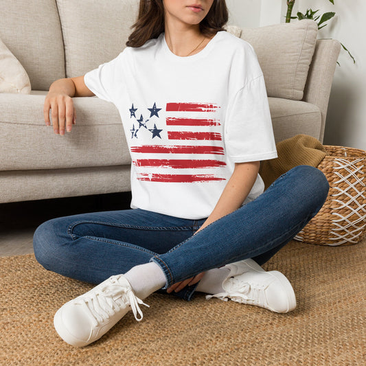 Distressed American Flag T-Shirt — Vintage Patriotic Fourth of July T-Shirt