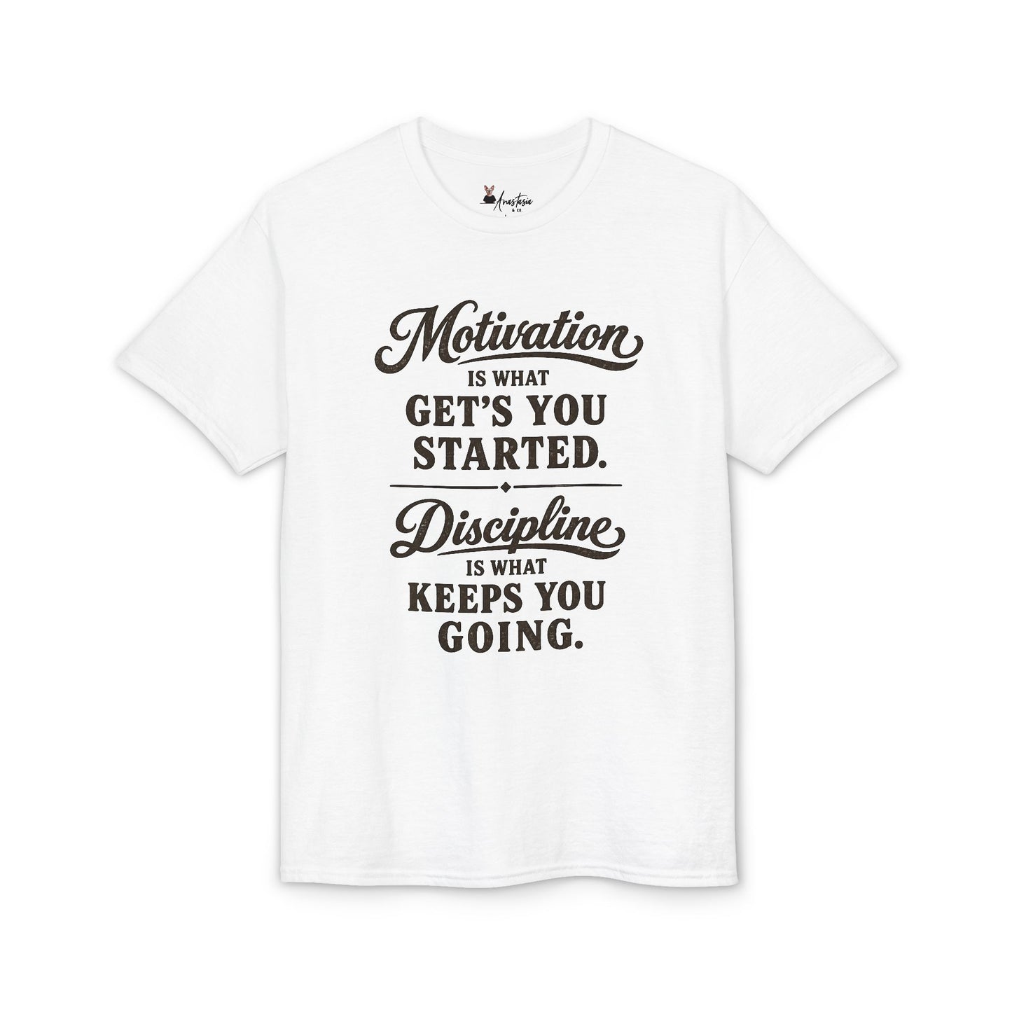 "Motivation Is What Gets You Started" - Athletic Gym T-Shirt