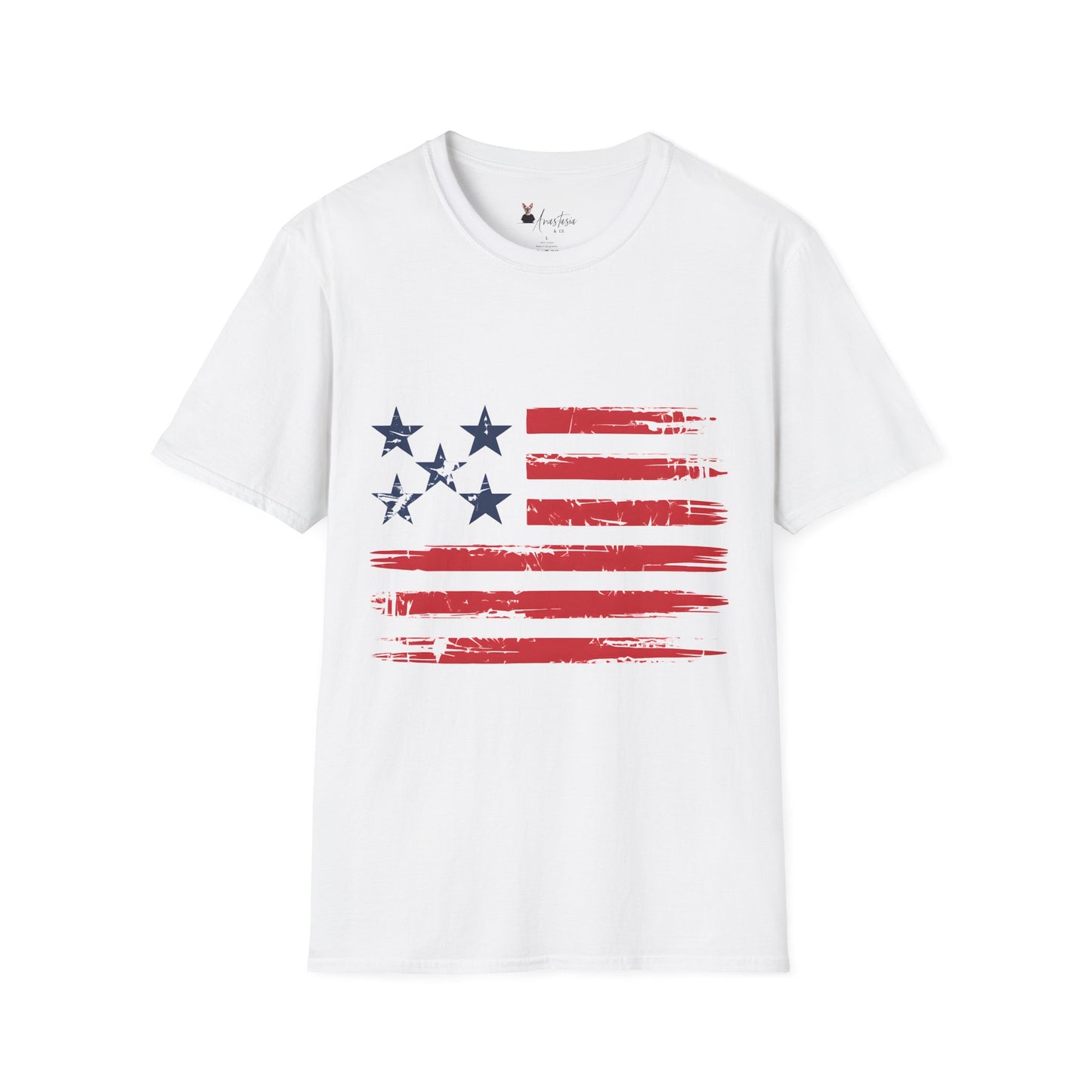 Distressed American Flag T-Shirt — Vintage Patriotic Fourth of July T-Shirt