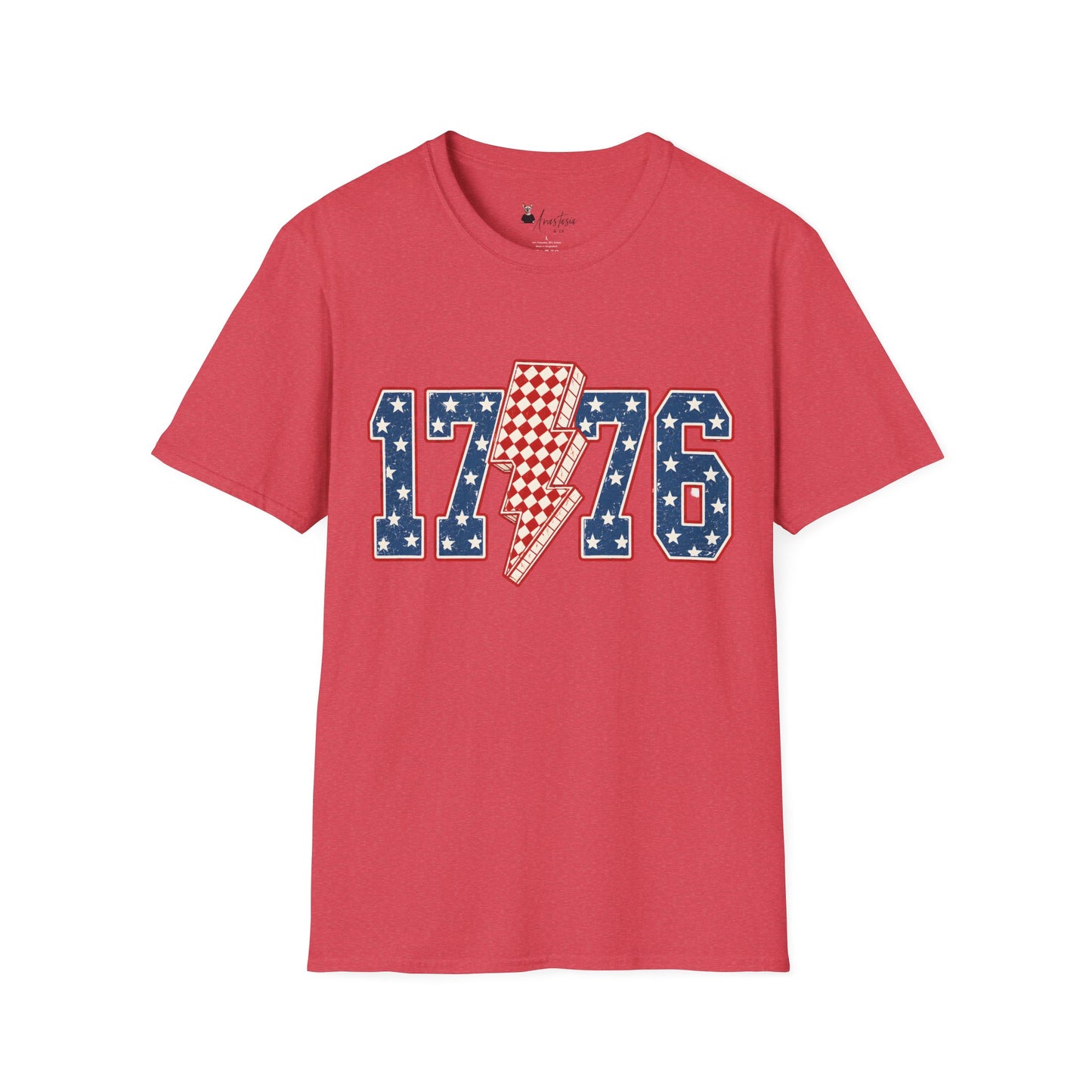 1776 Lightning Bolt Patriotic T-Shirt - Fourth of July T-Shirt