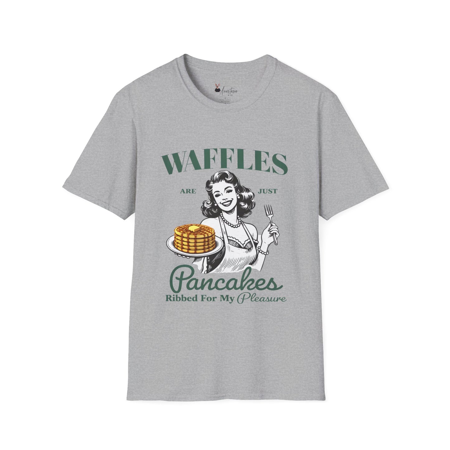 Waffles Are Just Pancakes T-Shirt - Unisex Adult T-shirt