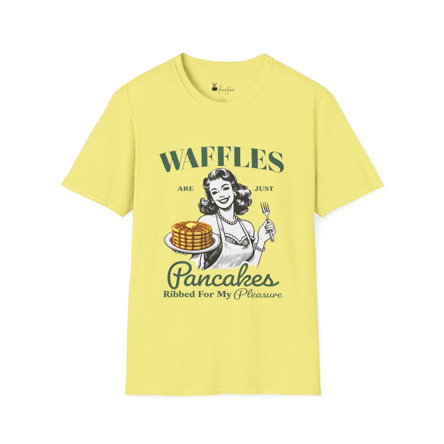 Waffles Are Just Pancakes T-Shirt - Unisex Adult T-shirt
