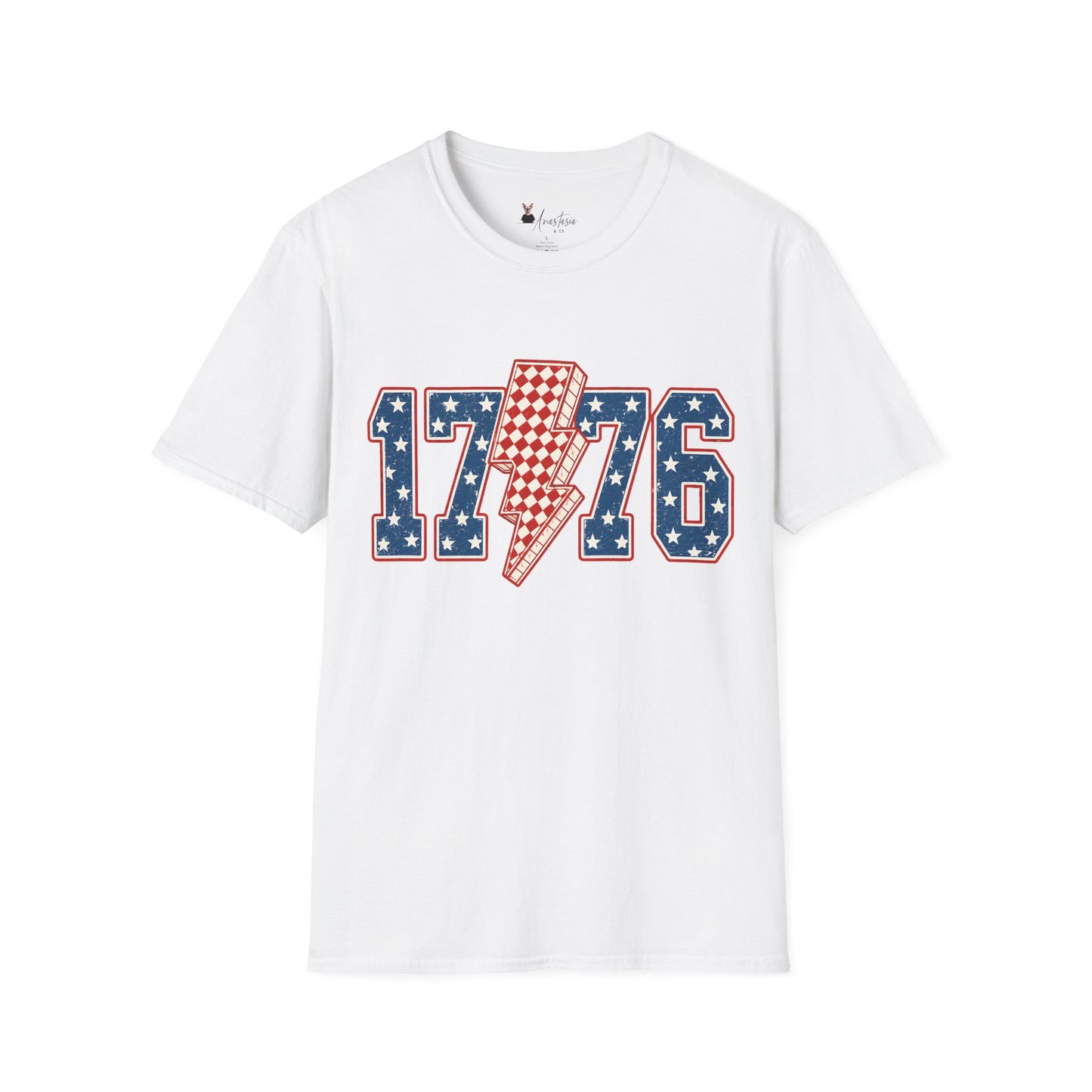 1776 Lightning Bolt Patriotic T-Shirt - Fourth of July T-Shirt