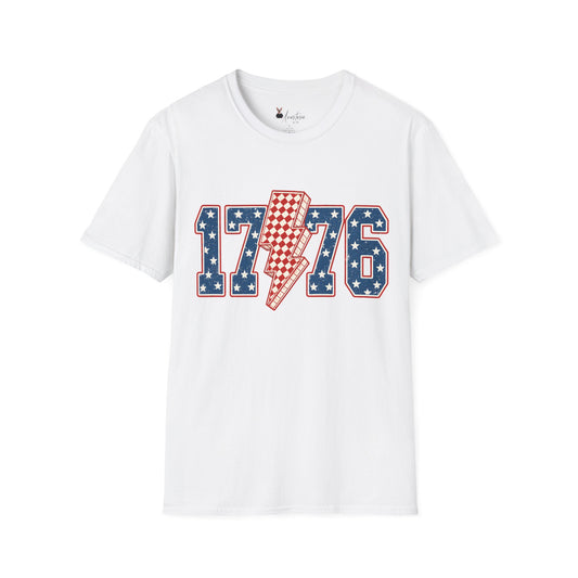 1776 Lightning Bolt Patriotic T-Shirt - Fourth of July T-Shirt