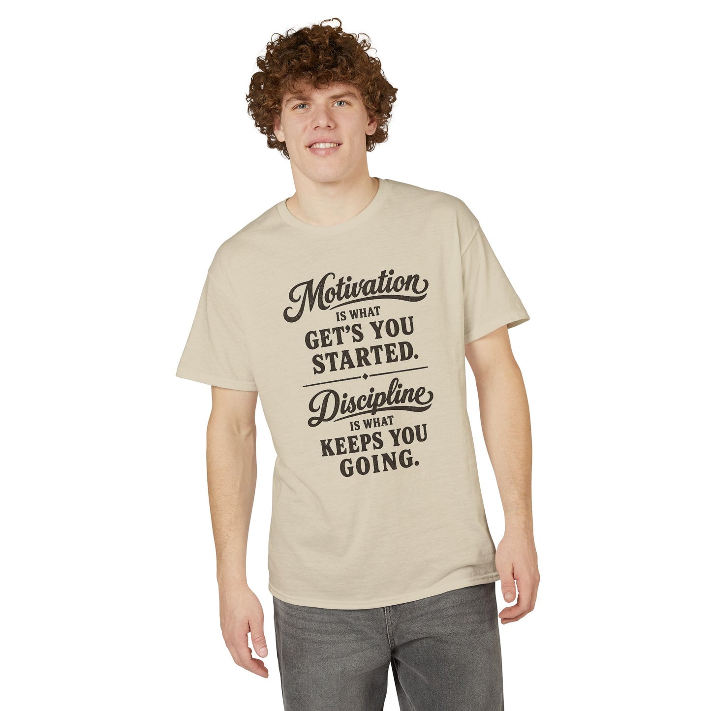 "Motivation Is What Gets You Started" - Athletic Gym T-Shirt