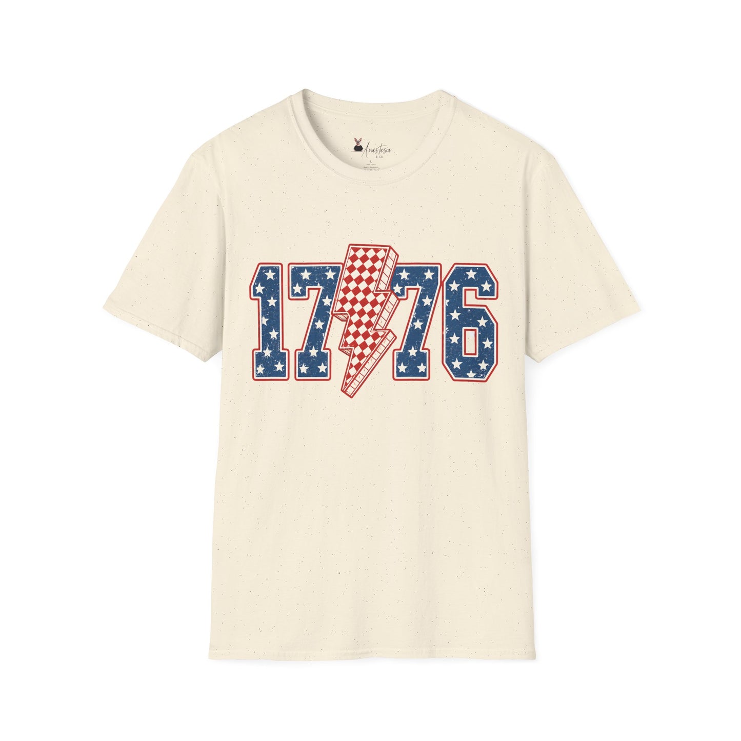 1776 Lightning Bolt Patriotic T-Shirt - Fourth of July T-Shirt