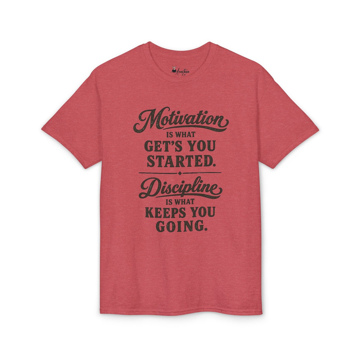 "Motivation Is What Gets You Started" - Athletic Gym T-Shirt