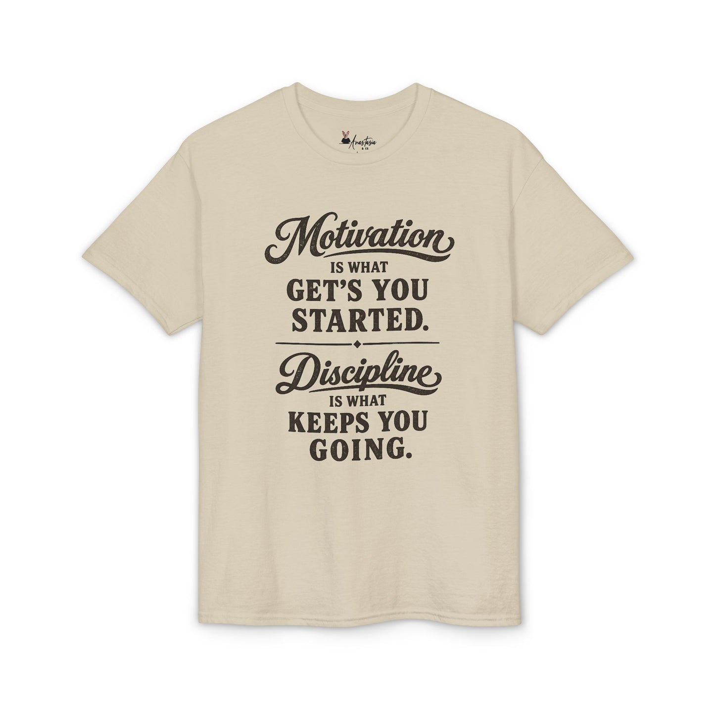 "Motivation Is What Gets You Started" - Athletic Gym T-Shirt